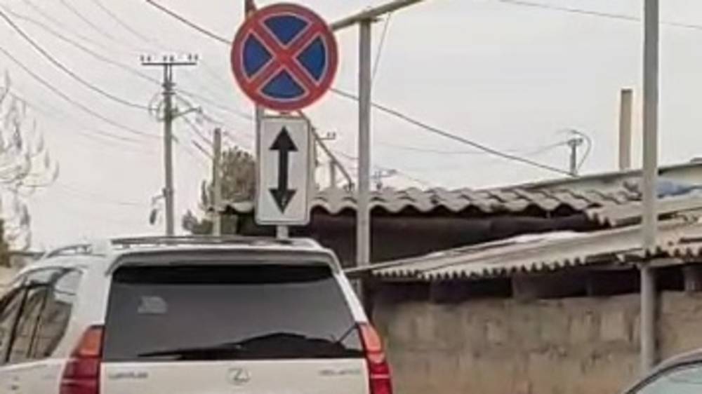 В переулке Менделева неправильно припаркованные авто заняли одну полосу. Видео