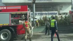 Пожарные машины возле Ошского рынка. Что происходит? Видео горожанина