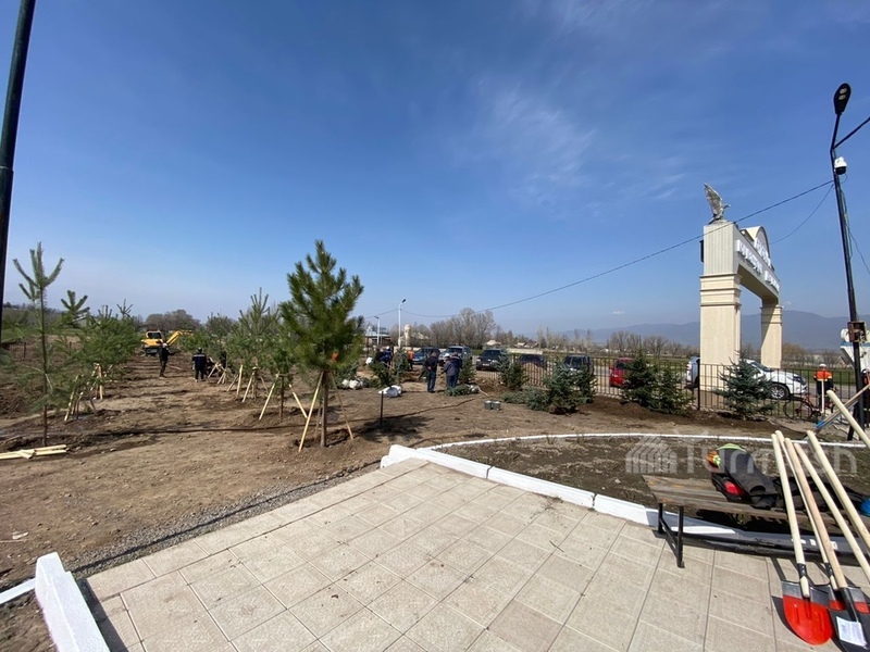 Park being constructed in Orlovka town - Vimarsana News