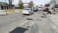 Ямочный ремонт на участке дороги по Жибек Жолу полностью завершен. Ответ «Бишкекасфальтсервис»