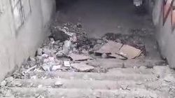 Подземка на ул.Валиханова завалена мусором. Видео