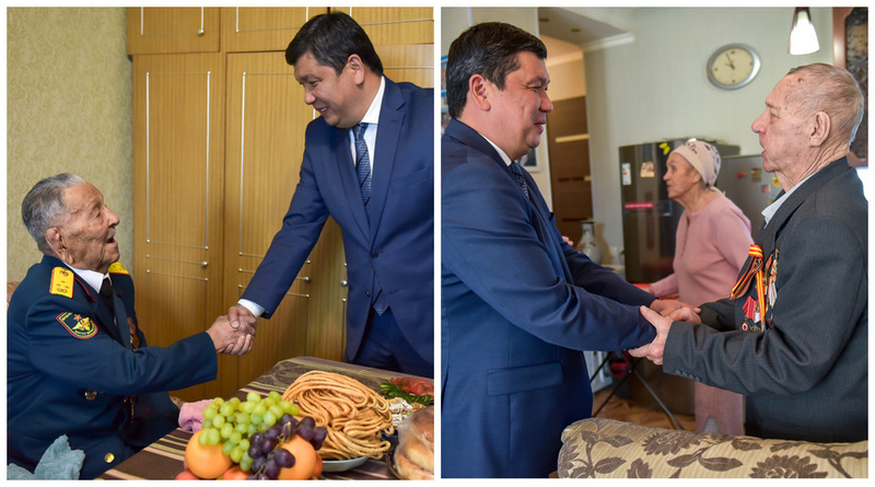 Mayor of Bishkek visits two WWII veterans - Vimarsana News