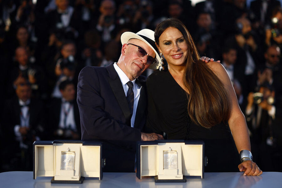 Director Jacques Audiard and actress Carla Sofia Gascoigne