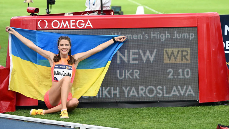 Yaroslava Mahuchikh Of Ukraine Breaks High Jump World Record That Stood ...