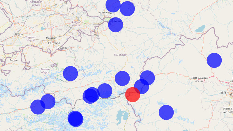 A 4.5 magnitude earthquake strikes on the Kyrgyz-Tajik border