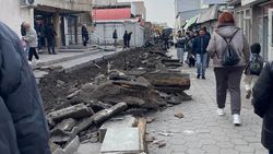 На Орто-Сайском рынке продолжаются ремонтные работы. Фото