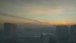 Утренний смог в Бишкеке. Видео и фото горожан