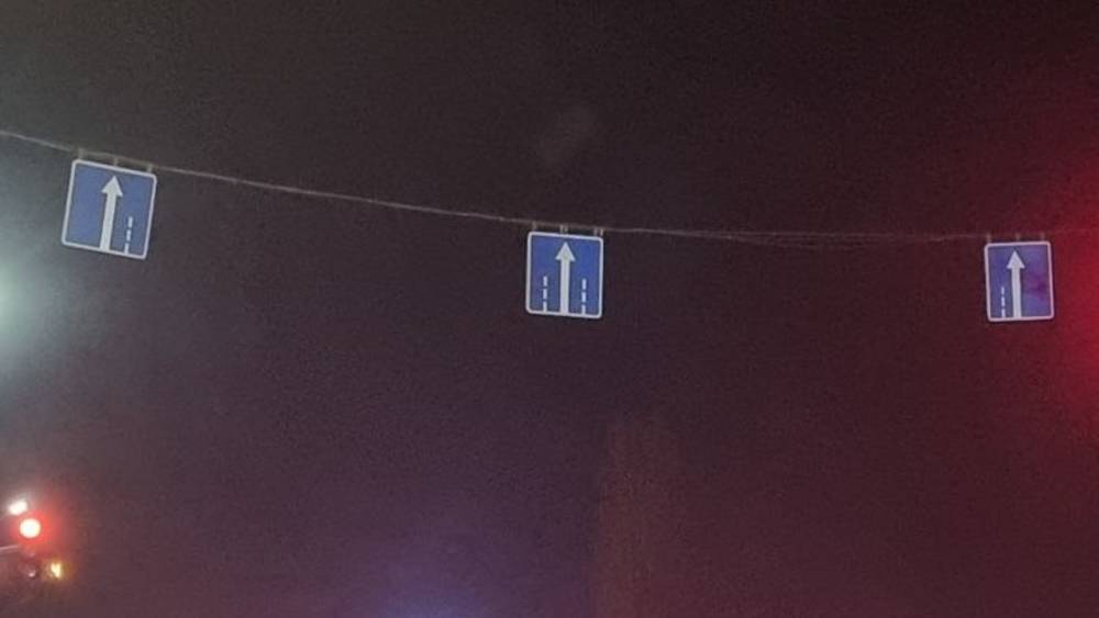 На Южной магистрали—Айтматова из-за закрытия дорог действуют новые знаки. Фото