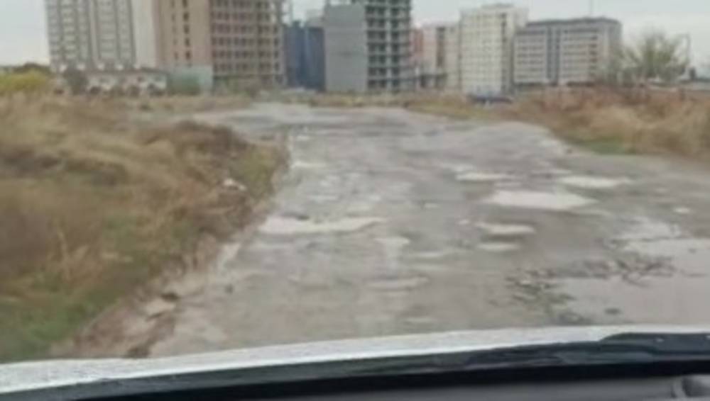 Горожанин просит подсыпать объездные дороги по проспекту Айтматова