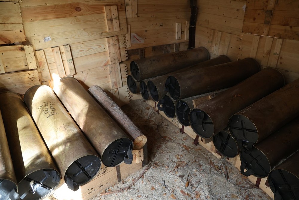 Склад боеприпасов для орудия «Гиацинт-Б», Херсонская область, Россия