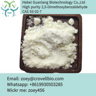 China manufacture supply 2,5-dimethoxybenzaldehyde CAS 93-02-7 fast delivery 
zoey@crovellbio.com