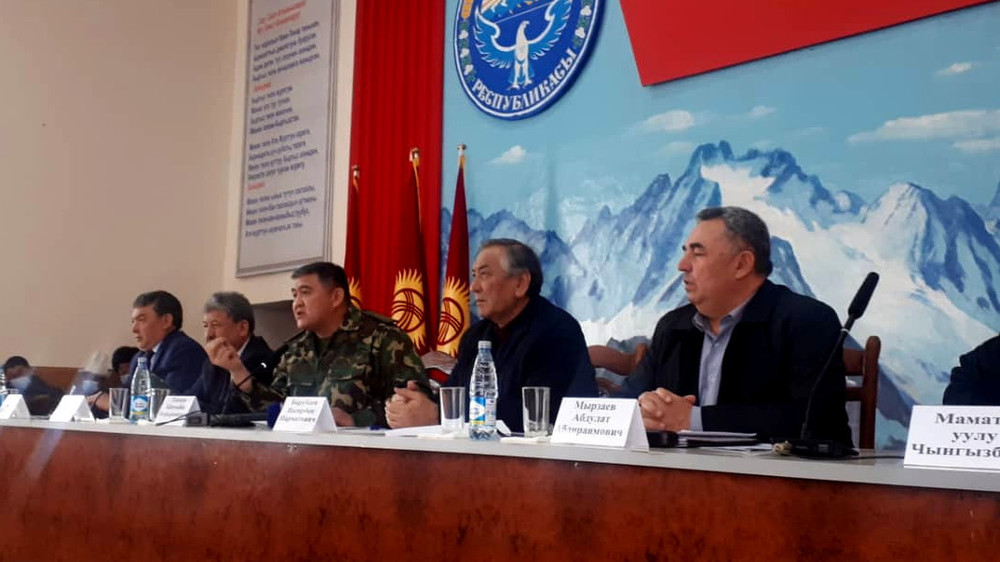 Камчыбек Ташиев на встрече в Ала-Буке