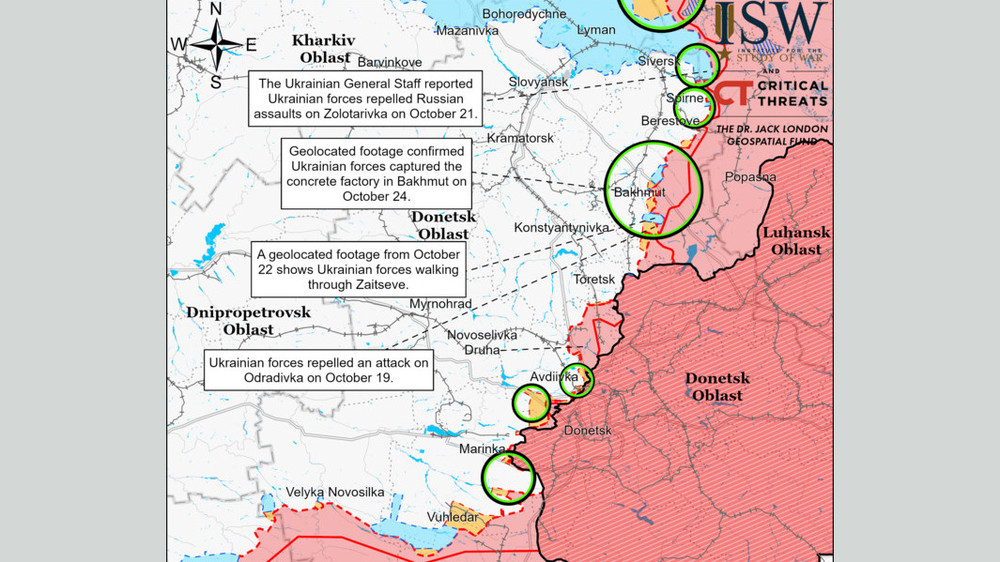 Институт изучения войны карта боевых действий на украине