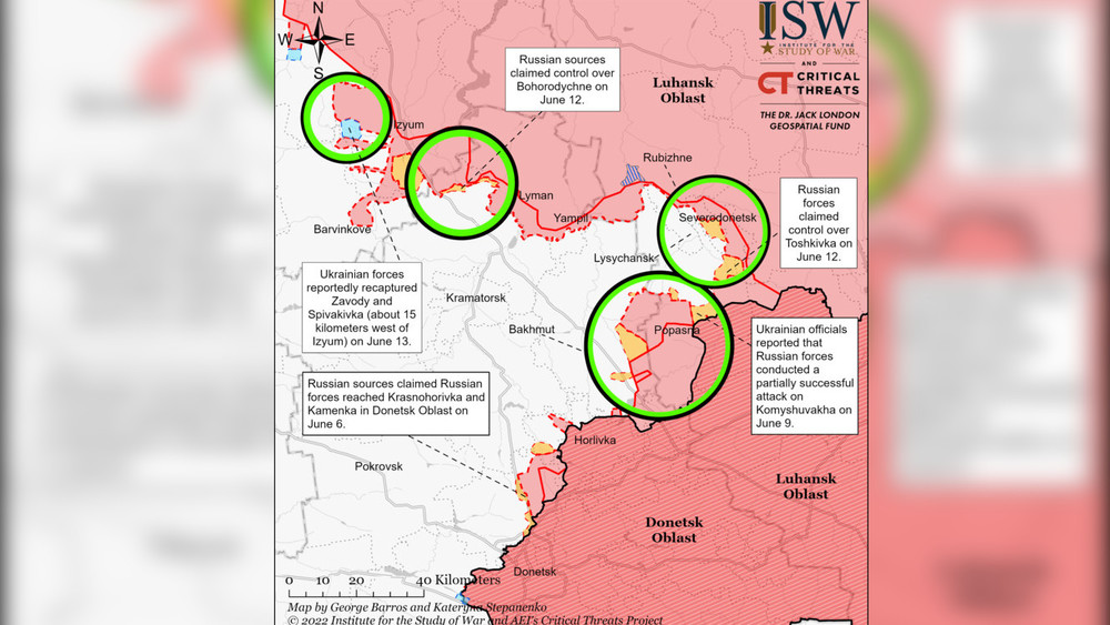 Карта isw боевых действий украина