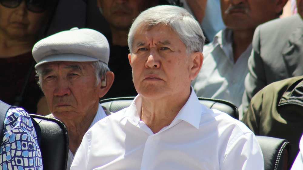 Алмазбек Атамбаев на митинге