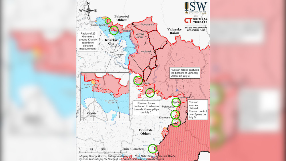 Институт изучения войны карта боевых действий на украине