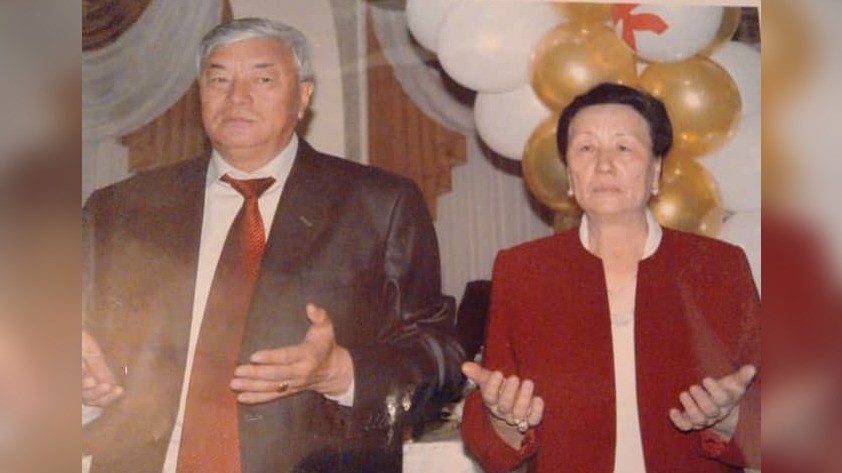 Күлүмкан Курамаева с супругом