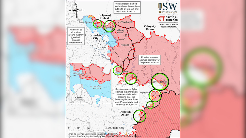 Американский институт изучения войны карта боевых действий на украине