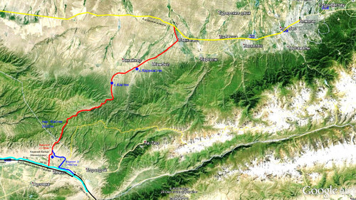 Алматы иссык куль карта