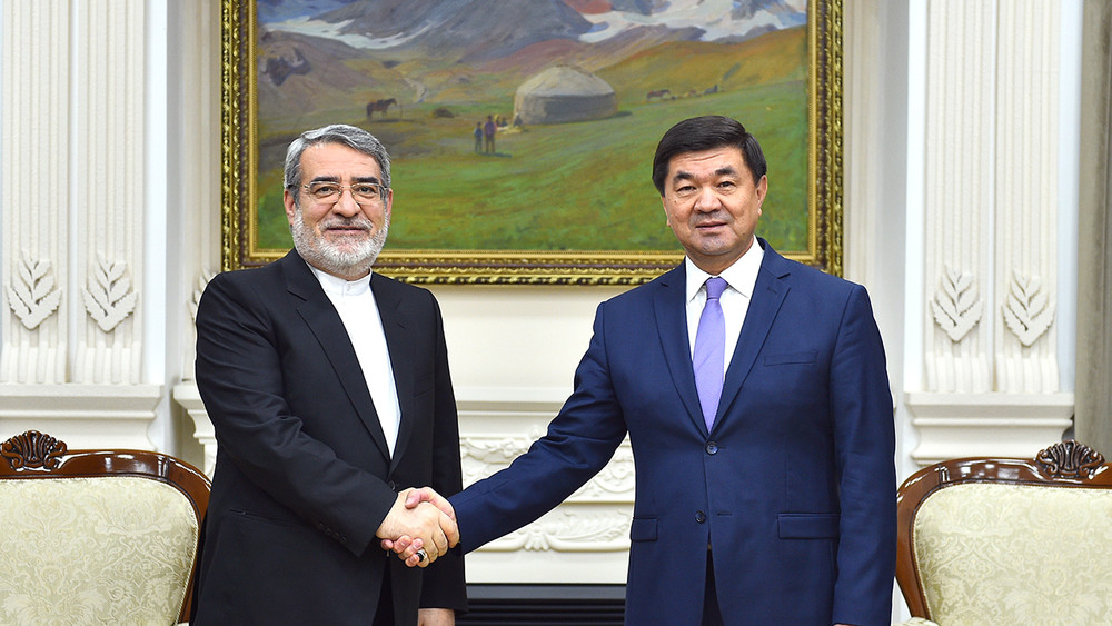 Премьер-министр  Мухаммедкалый Абылгазиев  принял министра МВД  Ирана Абдул-Реза Рахмани Фазли