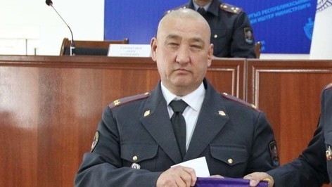 Турдубек Токобаев во время награждения