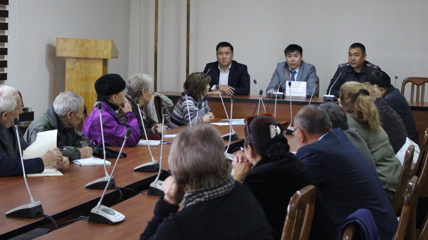Встреча сотрудников милиции с представителями судов аксакалов
