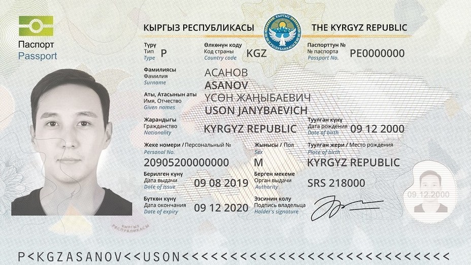 Вкладыш общегражданского паспорта