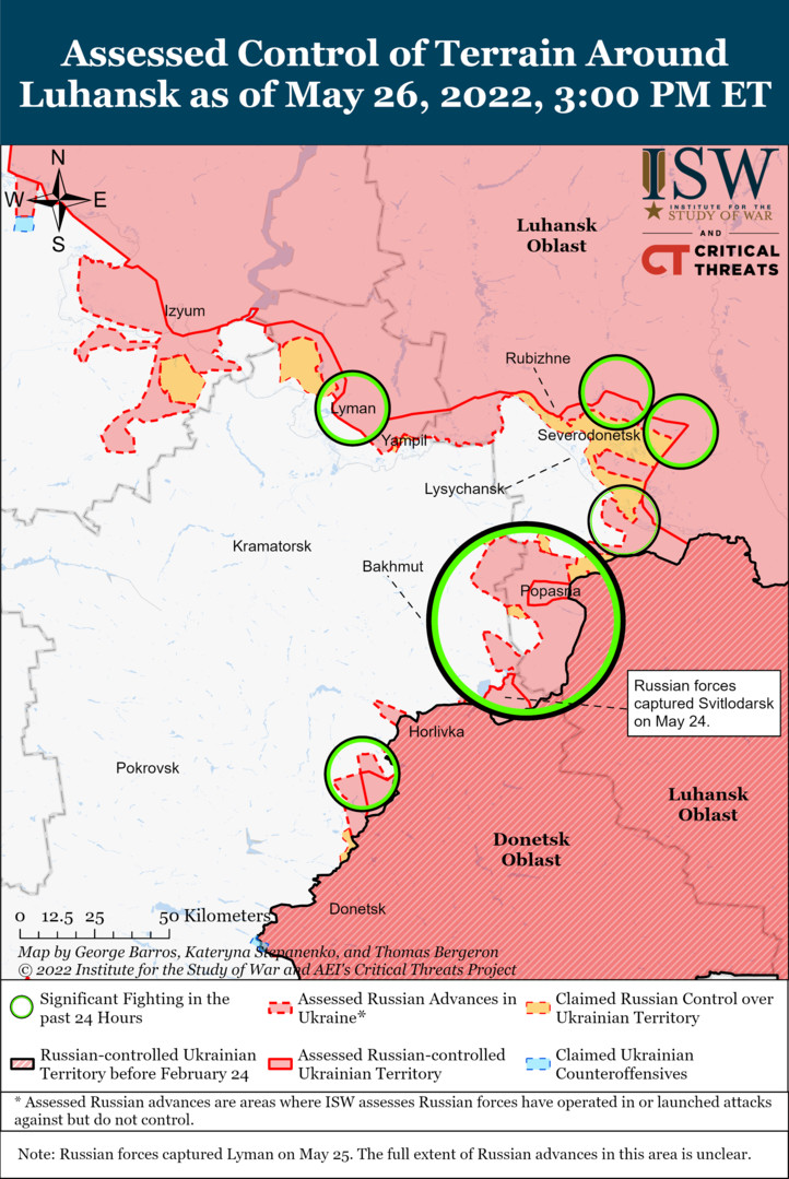 ISW: Российская армия готовит третью линию обороны в захваченных районах наюге Украины (карта военных действий на Украине) [ФОТО] / news2.ru