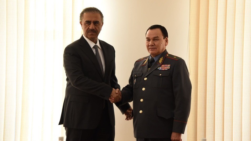 Посол Катара Абдулла бин Ахмед Аль-Сулейти и министр Кашкар Джунушалиев