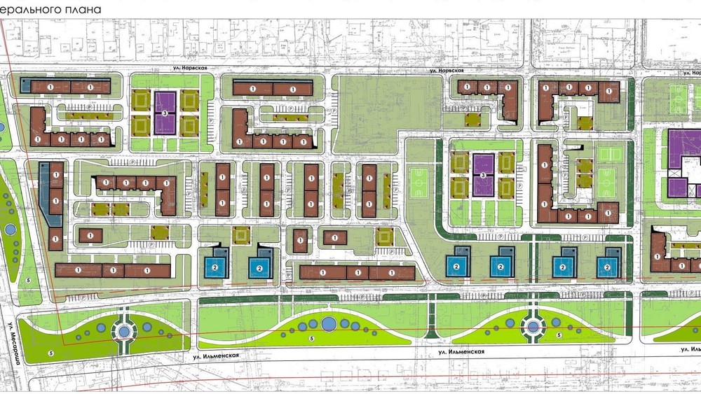 Ильменский проезд план застройки