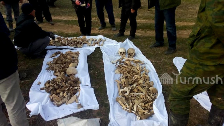 Человеческие останки, найденные на берегу Токтогульского водохранилища