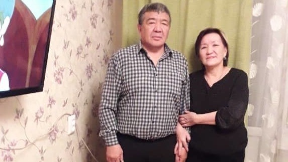 Галя Толобаева с мужем