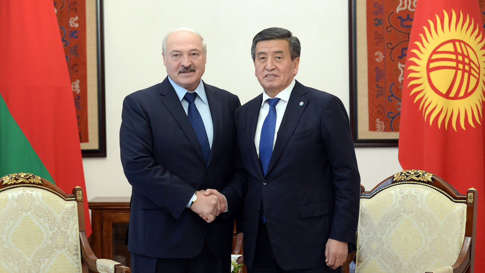 Президент Жээнбеков встретился с президентом Беларуси Лукашенко