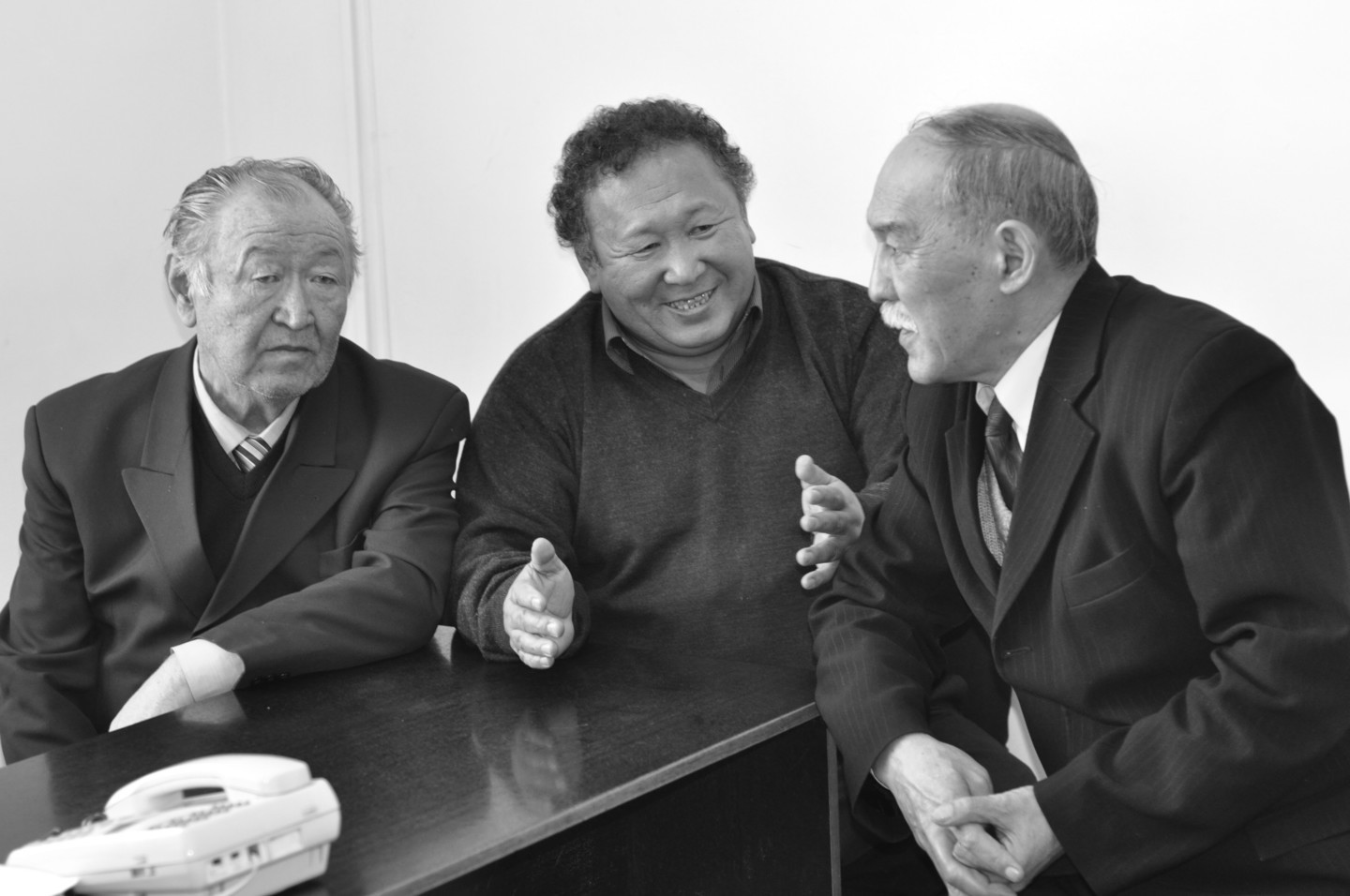 Тилек Мураталиев с Казатом Акматовым и А.Сарманбетовым