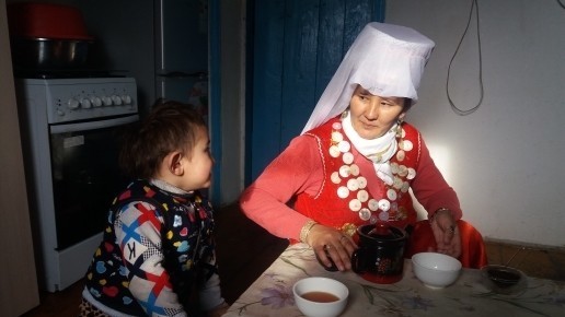 Семья памирских кыргызов в Ат-Башы