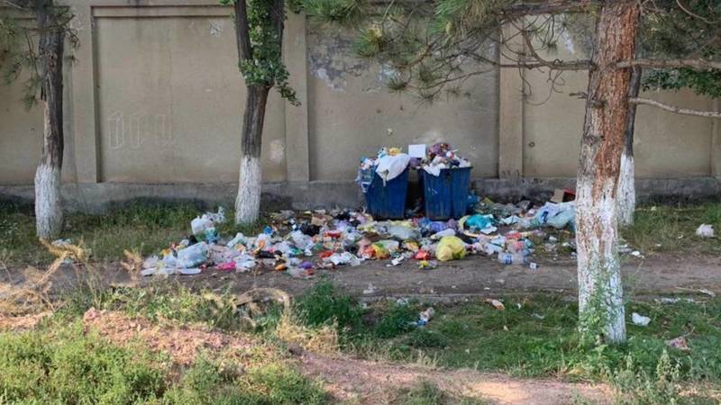 Читатель жалуется на мусор в селе Комсомол на Иссык-Куле