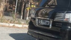 В Бишкеке замечен Lexus LX 570 со штрафами на 64 тыс. сомов