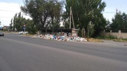 Горы мусора на Алматинке. Фото