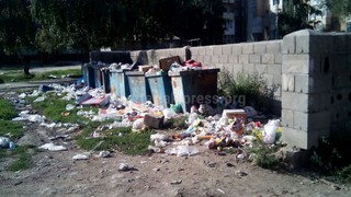 В Караколе на ул. Коенкозова и Джакупова не вывозят мусор, - житель <b><i>(фото)</i></b>