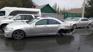 В результате ДТП на ул.Гагарина у «Мерседеса» отлетело колесо, есть пострадавшие <i>(фото)</i>