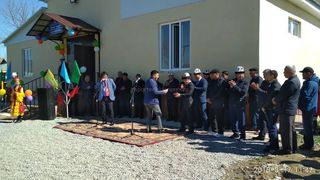 В селе Кызыл-Сенир в Жалал-Абаде открыли новую спортшколу (фото, видео)