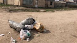 Жители Арча-Бешике жалуются, что из-за режима ЧП не вывозят мусор