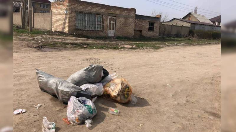 Жители Арча-Бешике жалуются, что из-за режима ЧП не вывозят мусор