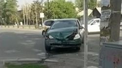 ДТП на ул.Профсоюзной с участием трех авто. Видео с места аварии