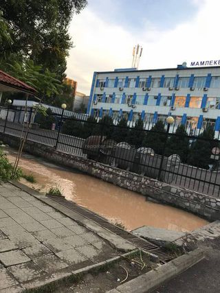 «Бишкекзеленхоз» возьмет под контроль уровень воды арыка в районе Госрегистра