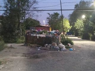 На улице Навои в городе Ош не забирают мусор