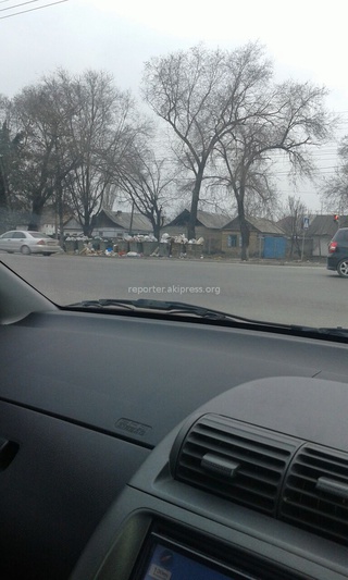 Другой читатель сообщает, что на Кайназарова-Ден Сяопина нерегулярно убирается мусор.