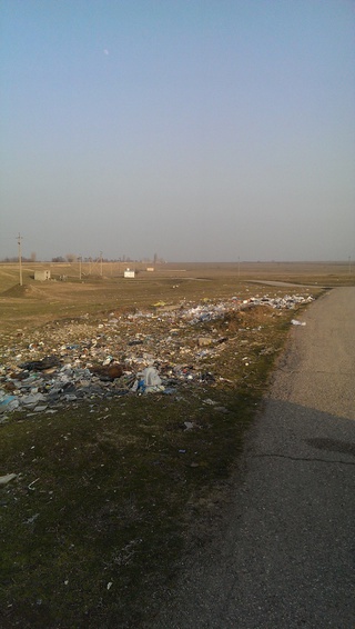 Вдоль канала по пути на дачи, относящиеся к Логвиненковскому айыл окмоту, разбрасывается много мусора, - читатель