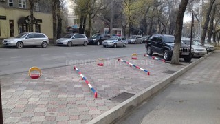 По улице Московская на муниципальной земле стоят ограничители, - читатель (фото)