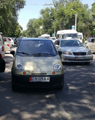 По улице Московской создавала пробку, припарковавшись на проезжей части